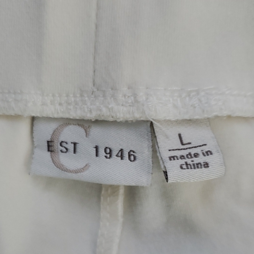 C Established Womens Cream Leggings - Picture 3 of 4